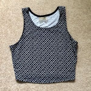 SALE?!!! Black & White Crop Top